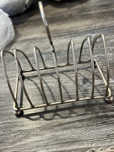 Vintage silver plated toast - silver-plated,