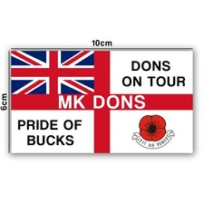 Pack of 20 Mk Dons Football Casual Stickers Inspired Scarves, Flags, Ultras