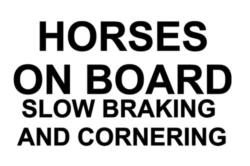 Horses board sticker - on, horse