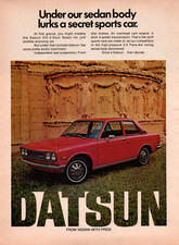 1972 Red Datsun 510 2-Door