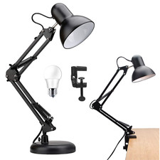 Swing Arm Desk Lamps W/ Bulbs