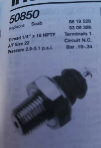 50850 oil pressure switch - ,