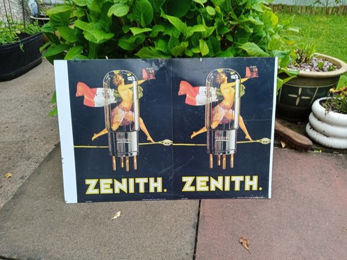 Zenith radio old - radio, sign