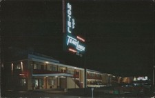 Downtown Memphis Travelodge at Night,TN Shelby County Tennessee Wilbur Curtis
