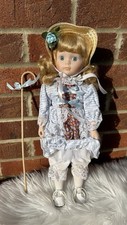 VINTAGE CHILDHOOD MEMORIES LITTLE BO PEEP PORCELAIN DOLL TOY CHILDHOOD MEMORIES