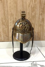 Brass Antique Finish Fireman Helmet Victorian Firefighter Wearable Helmet