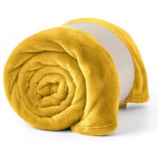 Super Soft Fleece Blanket Sofa Bed Throw Large Faux Fur Reversible Travel Throw