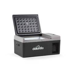 Portable Car Fridge, 15L, Compressor Electric Camping Cool Box 12/24V - Dellonda