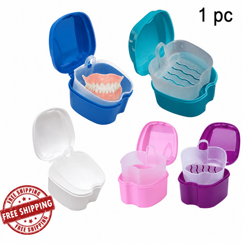 Clean denture bath case - bath, dental