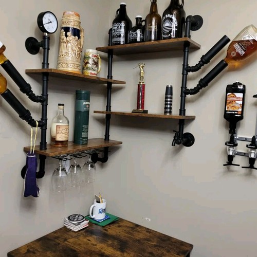Industrial pipe wine - pipe, rack