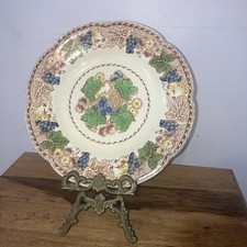Vintage Woods Burslem Ceramic Dinner Plate In Hyde Design Circa 1930s