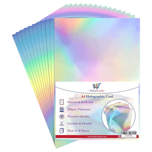 Holographic card silver - holographic,