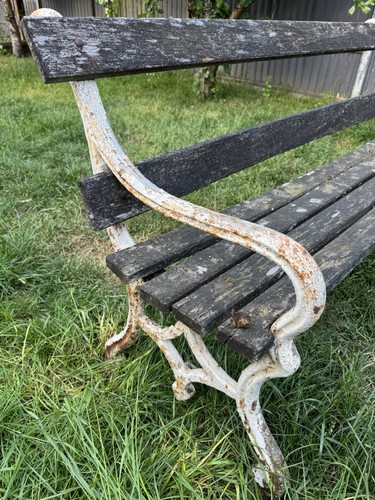 Cast iron garden bench - iron,