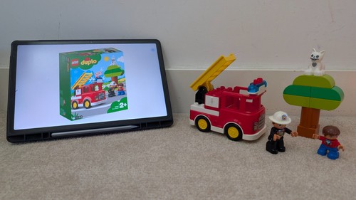 Lego duplo fire engine - fire,