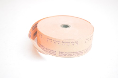 Bus coach setright ticket roll - coach,