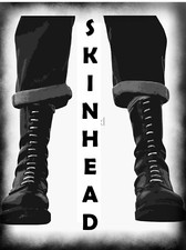 SKINHEAD Vintage Style Street Sign SKA Punk Rockers  Dr Martens Boots