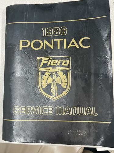 1986 pontiac fiero - pontiac, service