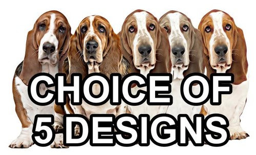 Basset hound self adhesive - basset,