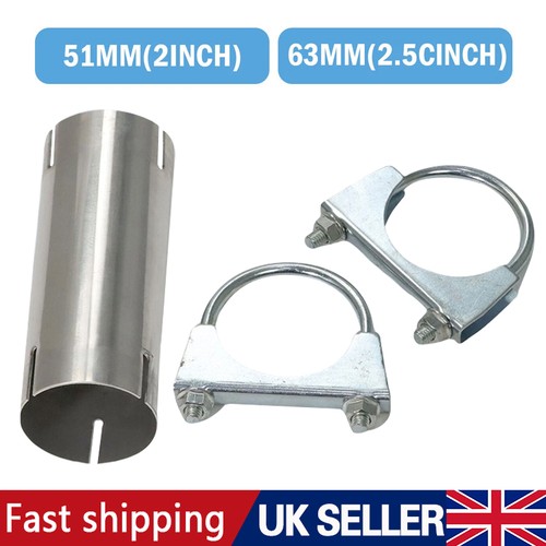 Exhaust pipe joiner 51mm 63mm - pipe, 51mm-63mm