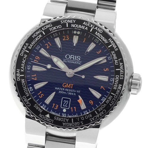 Oris 7608 diver date - date, gmt