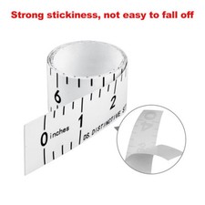 Self-Adhesive Measuring Tape Double Scale Stick on Workbench Ruler Sticky Tape