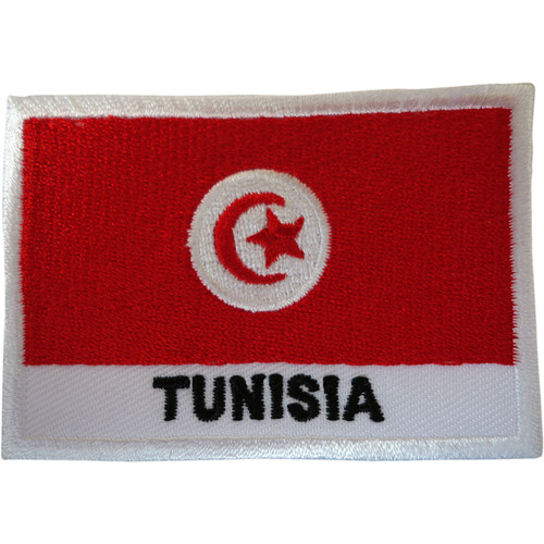 Tunisia flag patch iron - flag,
