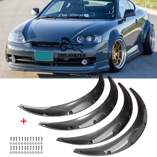 Carbon car fender flares - car,