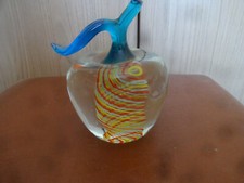 Glass paperweight-Apple with