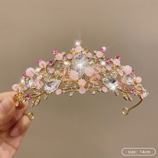 Rhinestone Crown Tiara for