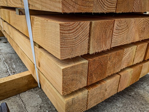 Fence posts larch - fence,