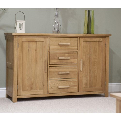 Solid oak large sideboard - oak,