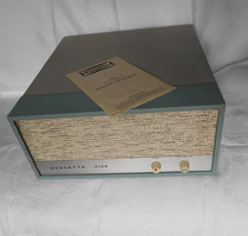 VINTAGE / RETRO - 1960s DANSETTE VIVA RECORD PLAYER WITH ORIGINAL INSTRUCTIONS -