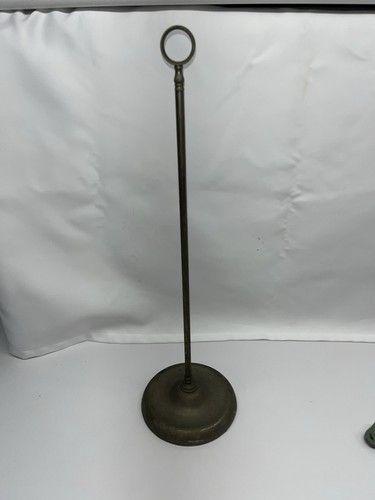 Antique brass hat wig display - antique,
