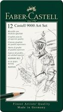 Faber-Castell 9000 Graphite Pencil Art Tin (12pc) 12 Pencils in Tin.
