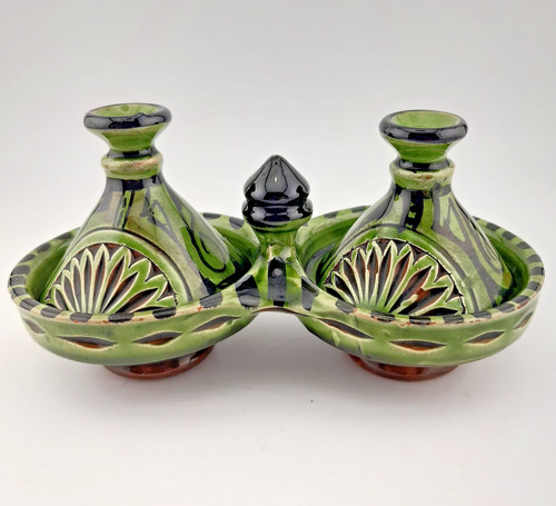 Moroccan mini green glazed - moroccan,