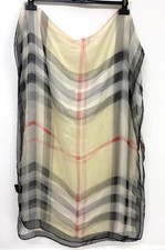 Burberry Pure Silk Scarf Beige
