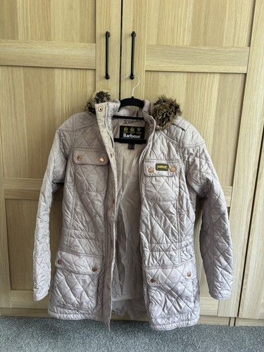 Pink quilted barbour - pink, coat