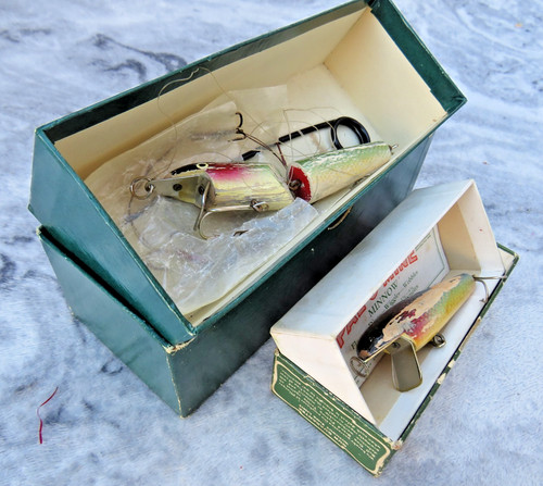 Boxed vintage wooden fishing - 2,