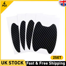 8cs Universal Car Door Handle Film Protector Sticker Scratch Resistant Black UK