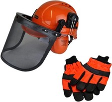 Chainsaw helmet metal mesh - chainsaw,
