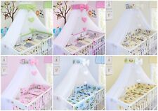 BABY NURSERY CANOPY DRAPE MOSQUITO NET WITH HOLDER TO FIT COT 