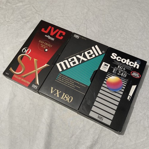 Blank vhs tapes - blank, 3: