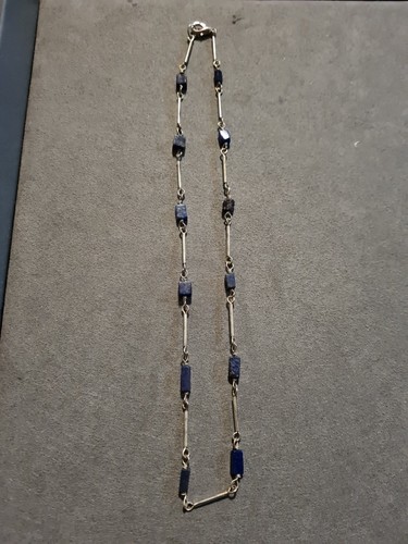 Lapis lazuli and white metal - lapis,