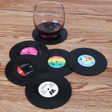6PCS Vinyl Coaster Groovy