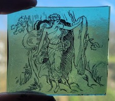 Stained glass lady goddess