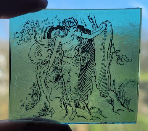 Stained glass lady goddess