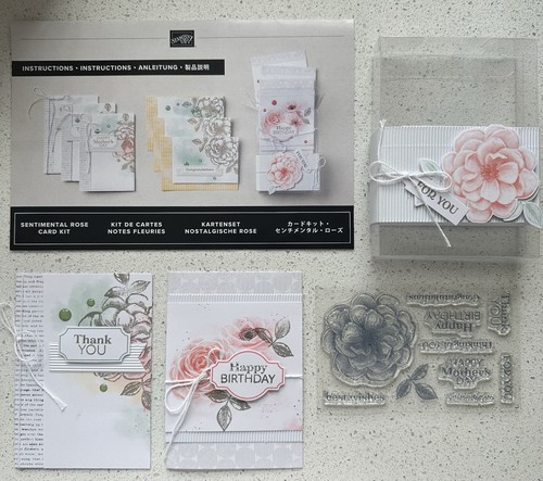 Stampin sentimental rose - stampin', up!