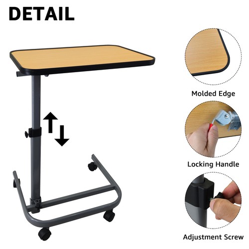 Overbed table with - overbed, wheels