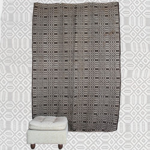 Vintage handmade neutral rug - handmade,
