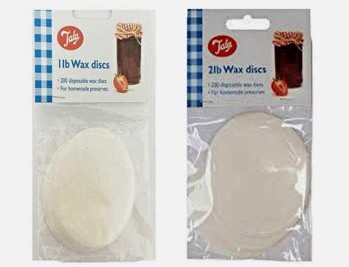 Wax discs for jam - for, or